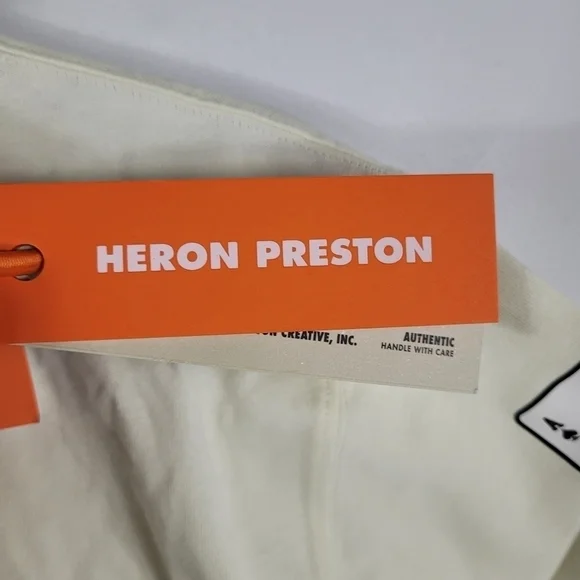 Heron Preston Cream Short Sleeve Tee